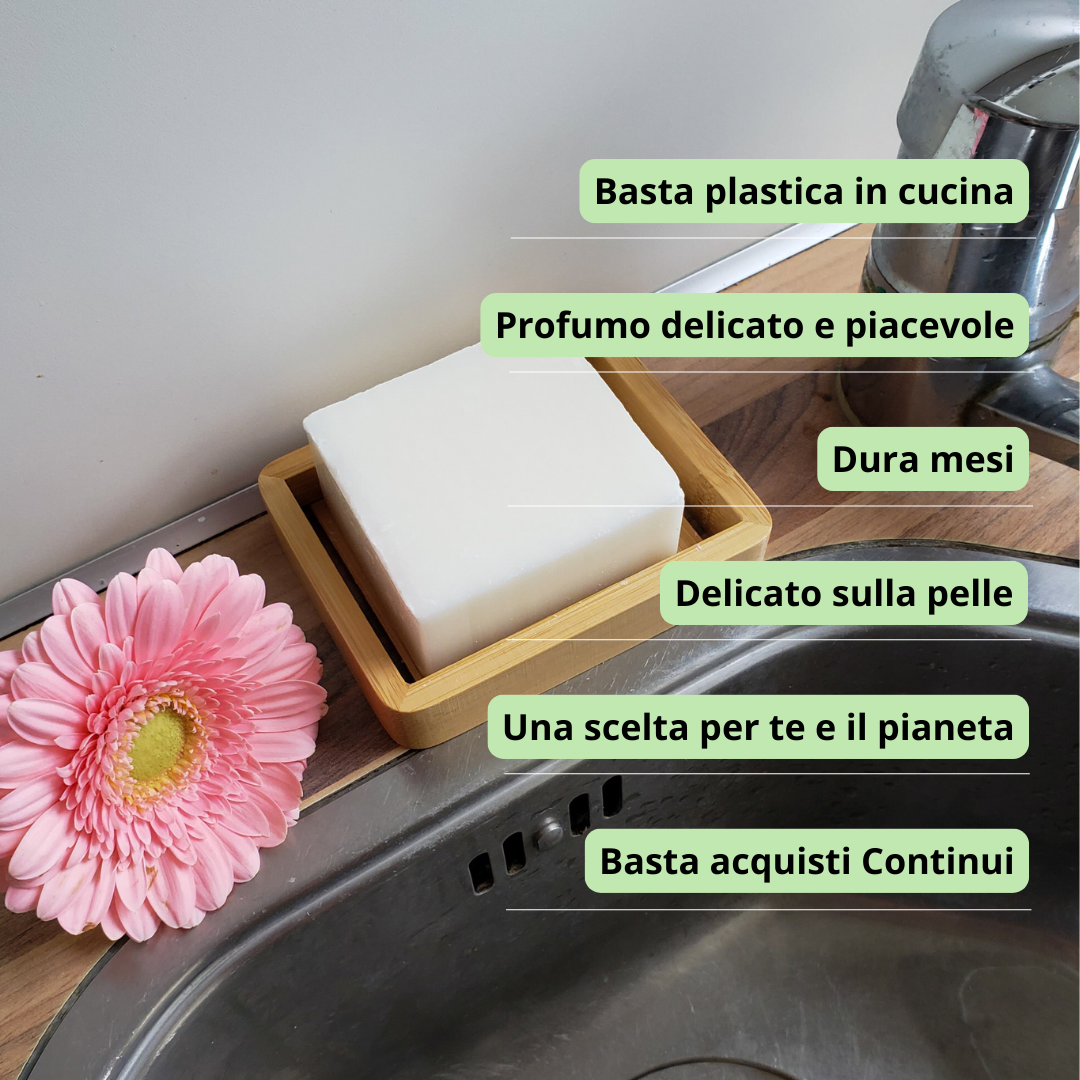Sapone lava piatti solido